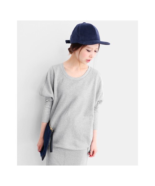 KBF（ケイビーエフ）の「WEB限定 EGGシルエットプルオーバー（トップス・レディース・BLACK/CHARCOAL/GRAY・one）」の21枚目の写真