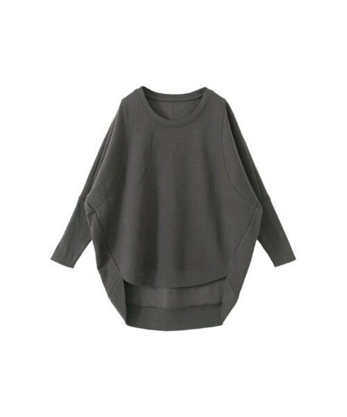 KBF（ケイビーエフ）の「WEB限定 EGGシルエットプルオーバー（トップス・レディース・BLACK/CHARCOAL/GRAY・one）」の3枚目の写真