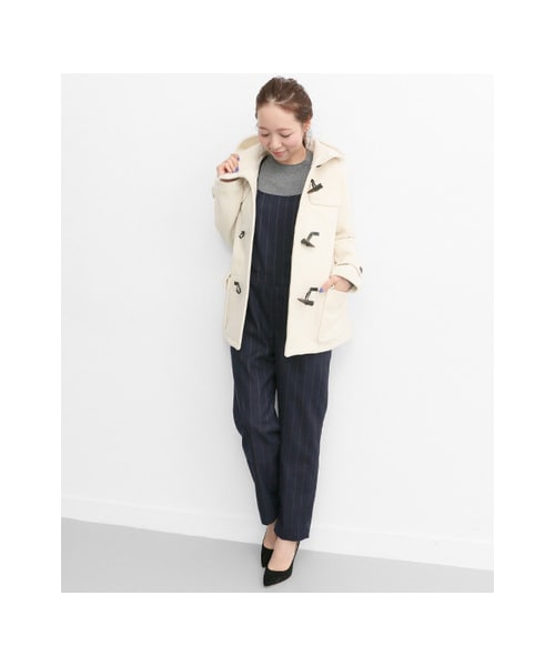 URBAN RESEARCH Sonny Label（アーバンリサーチサニーレーベル）の「ストライプサロペット（パンツ・レディース・グレー/ネイビー・36/38）」の6枚目の写真