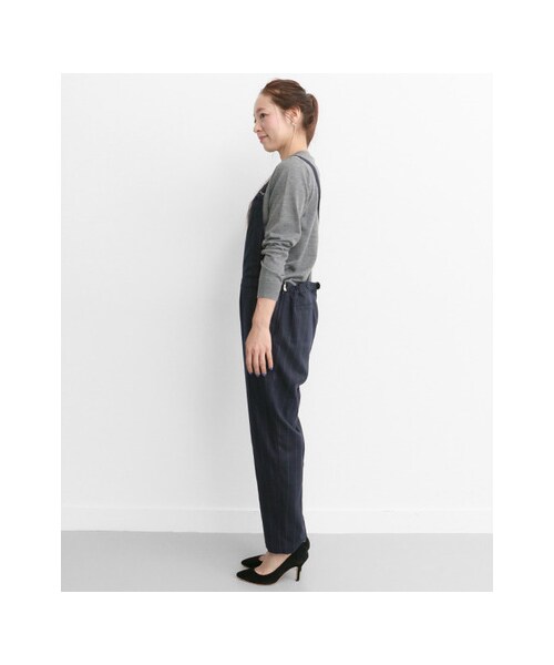 URBAN RESEARCH Sonny Label（アーバンリサーチサニーレーベル）の「ストライプサロペット（パンツ・レディース・グレー/ネイビー・36/38）」の8枚目の写真