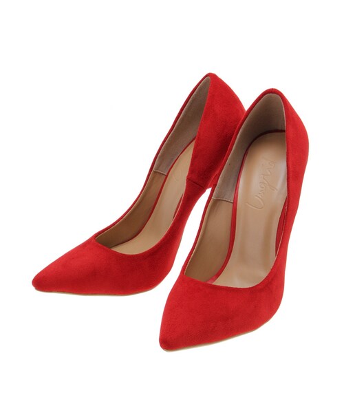 Ungrid（アングリッド）の「【Classy】スウェードピンヒール（シューズ・レディース・ブラック/レッド/オレンジ・S/M/L）」の5枚目の写真