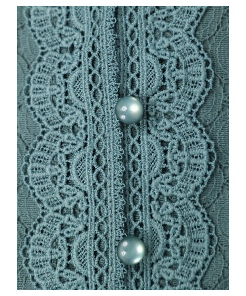 Green　Parks（グリーンパークス）の「・ESCAR アイレットティアードワンピース（ワンピース/ドレス・ブラック/グリーン・F）」の20枚目の写真