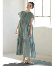 Green　Parks | ・ESCAR アイレットティアードワンピース(ワンピース/ドレス)