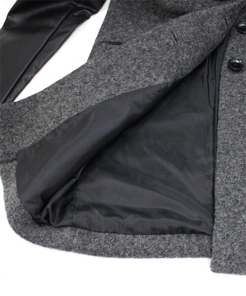 min@RNA(ミンアットアールエヌエー)の「スライバーチェスターコート(ジャケット/アウター・レディース・杢グレー/チャコールブラック/ネイビー・M)」の12枚目の写真