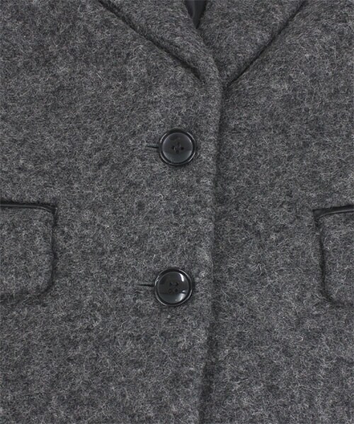 min@RNA(ミンアットアールエヌエー)の「スライバーチェスターコート(ジャケット/アウター・レディース・杢グレー/チャコールブラック/ネイビー・M)」の7枚目の写真