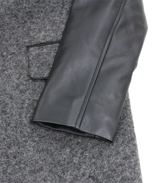 min@RNA(ミンアットアールエヌエー)の「スライバーチェスターコート(ジャケット/アウター・レディース・杢グレー/チャコールブラック/ネイビー・M)」の9枚目の写真