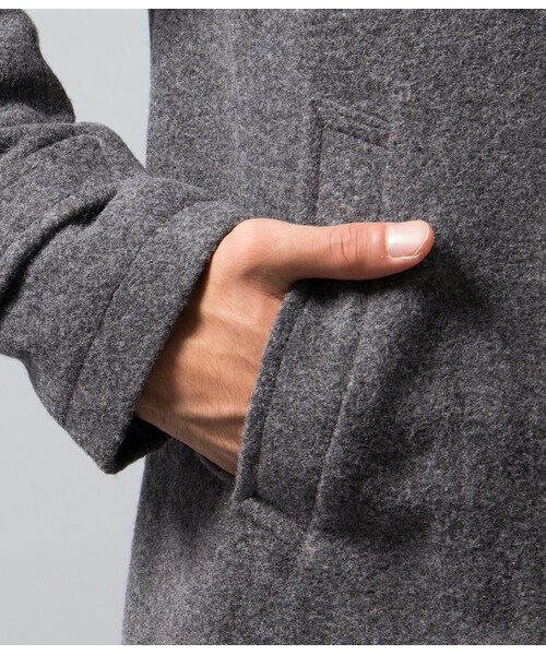LE JUN（ルジュン）の「モッサステンカラーコート（コート・メンズ・グレー/ネイビー・S/M/L）」の9枚目の写真