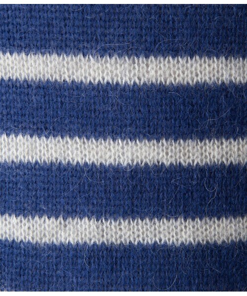 LE JUN（ルジュン）の「モヘア混ボーダープルオーバー（ニット・レディース・ホワイト/ブルー系・F）」の10枚目の写真