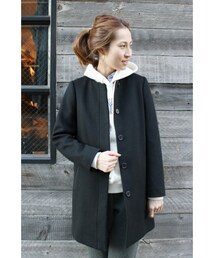 FRAMeWORK（フレームワーク）の「W/ビーバーノーカラーコート（その他