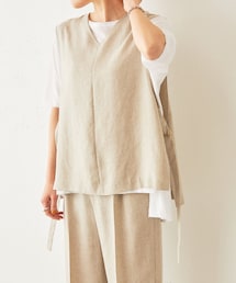 BEARDSLEY | 《LIVEでご紹介・予約》麻調合繊ベスト(シャツ/ブラウス)