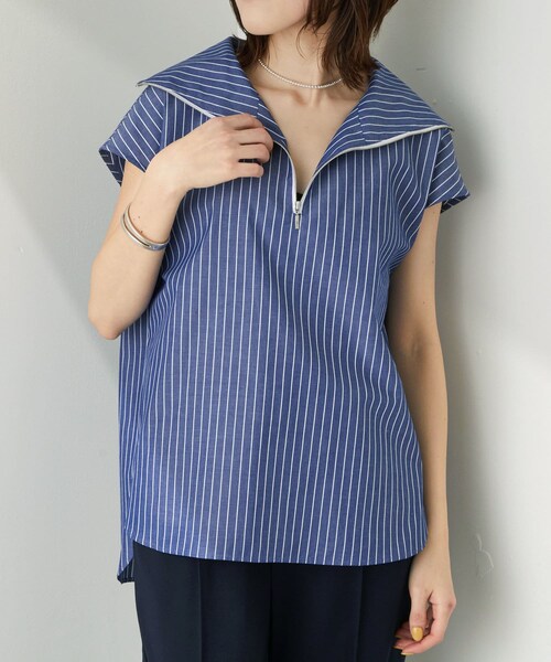 GALLARDAGALANTE ストライプ 半袖シャツ