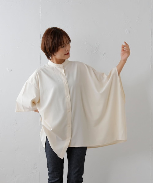 ear PAPILLONNER アシンメトリー　シャツ ear PAPILLONNER - イアパピヨネ SUMI STYLE アシンメトリー