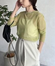 CAPRICIEUX LE'MAGE | パワーメッシュプルオーバー(Tシャツ/カットソー)