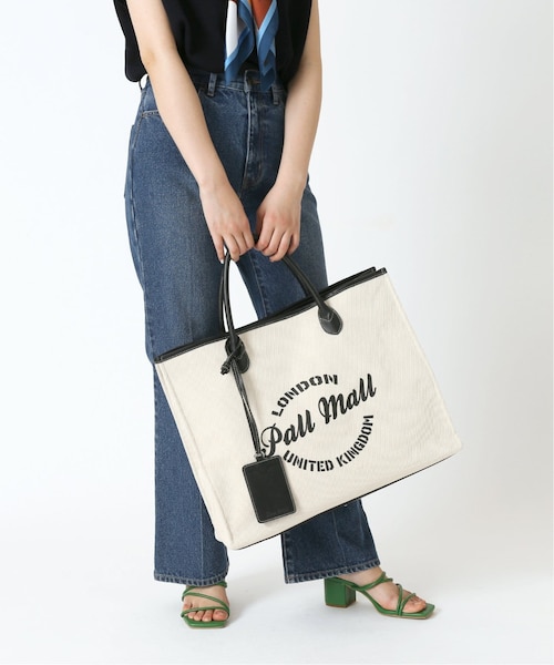 B.C STOCK(ベーセーストック)の「キャンバスロゴトートバッグ◆(バッグ・ブラック/(001)/フリー/在庫あり)」の1枚目の写真