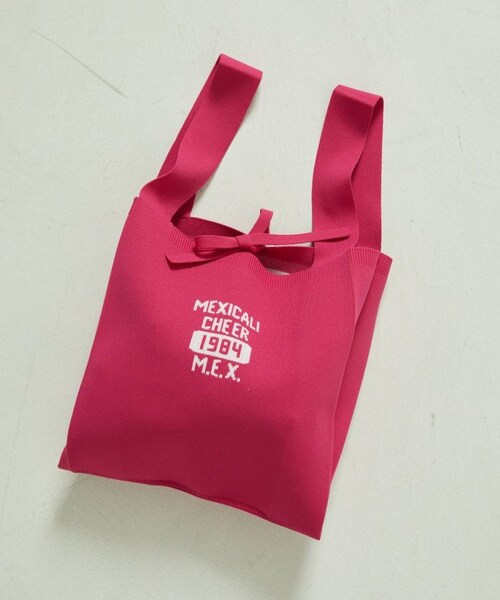 FREAK'S STORE（フリークスストア）の「ニットロゴバッグ（バッグ・ピンク/イエロー/グリーン・ONE SIZE）」の19枚目の写真