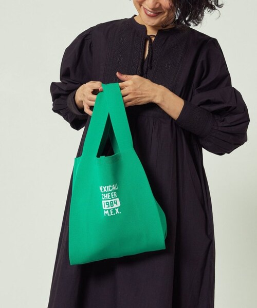 FREAK'S STORE（フリークスストア）の「ニットロゴバッグ（バッグ・ピンク/イエロー/グリーン・ONE SIZE）」の11枚目の写真