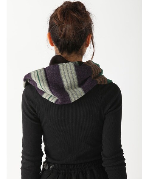 BEAVER（ビーバー）の「別 Harmony Loop Scarf（トップス・レディース・GREEN/BLUE・F）」の3枚目の写真