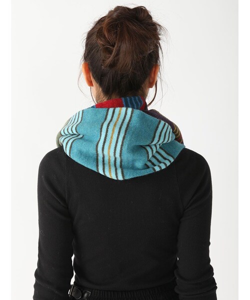 BEAVER（ビーバー）の「別 Harmony Loop Scarf（トップス・レディース・GREEN/BLUE・F）」の7枚目の写真