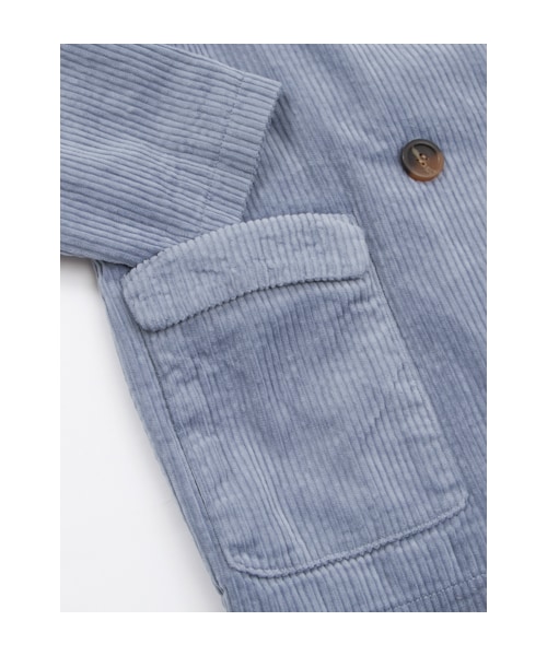 w closet（ダブルクローゼット）の「コーデュロイダブルチェスターコート（トップス・レディース・モカベージュ/グリーン/グレーブルー/ネイビー・FREE）」の9枚目の写真