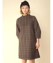 w closet | ウール混起毛チェックワンピース(ワンピース/ドレス)