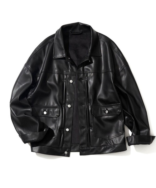 FREAK'S STORE 黒 レザージャケット FREAK'S STORE(フリークスストア