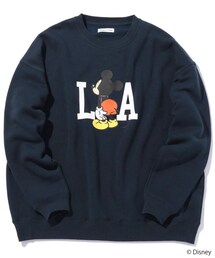 FREAK'S STORE（フリークスストア）の「【DISNEY/ディズニー ミッキーマウス】 別注 LAプリント クルーネックスウェット/バックプリント【WEB限定】（トップス）」