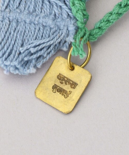 FREAK'S STORE(フリークスストア)の「pansy crochet pouch【一部予約商品】(バッグ・ピンク/ライトピンク/オレンジ/イエロー/グリーン/サックスブルー/ネイビー・ONE SIZE)」の2枚目の写真