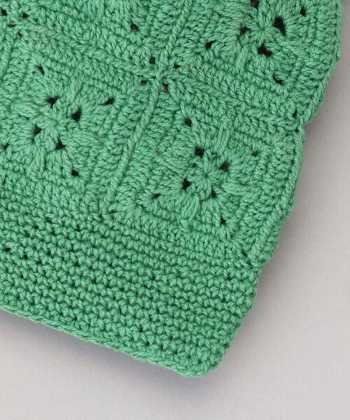 FREAK'S STORE(フリークスストア)の「pansy crochet pouch【一部予約商品】(バッグ・ピンク/ライトピンク/オレンジ/イエロー/グリーン/サックスブルー/ネイビー・ONE SIZE)」の7枚目の写真