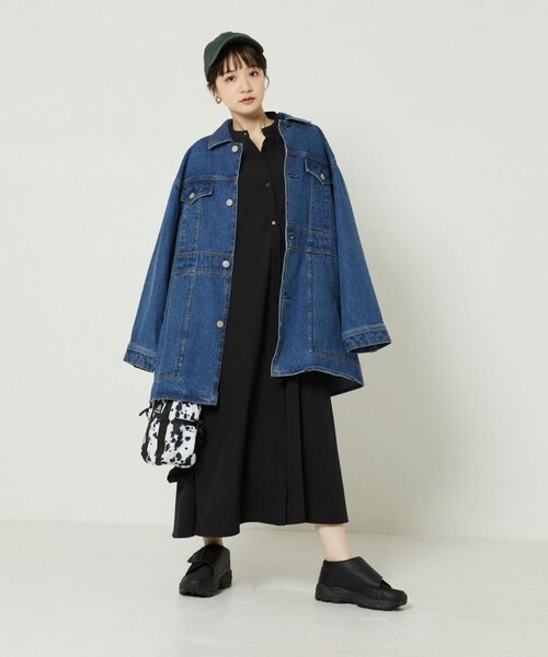 FREAK'S STORE（フリークスストア）の「マオカラーフレアシャツワンピース（ワンピース/ドレス・オフホワイト/ブラック/ピンク・FREE）」の11枚目の写真