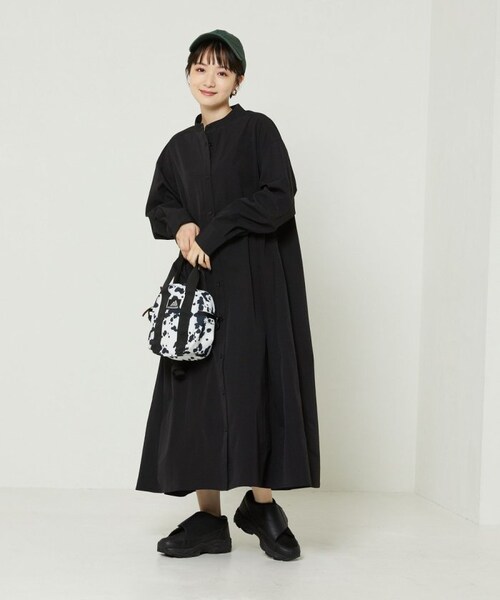 FREAK'S STORE（フリークスストア）の「マオカラーフレアシャツワンピース（ワンピース/ドレス・オフホワイト/ブラック/ピンク・FREE）」の7枚目の写真