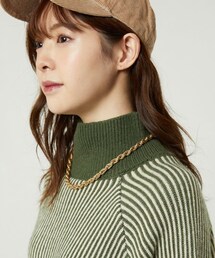 FREAK'S STORE（フリークスストア）の「配色両畦タートルネックニット（トップス）」