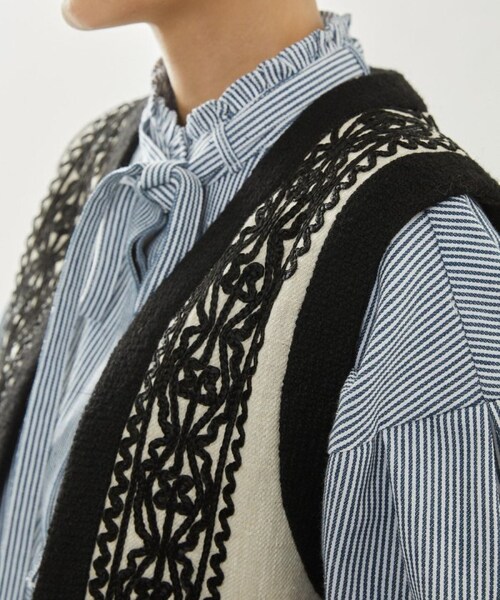 FREAK'S STORE（フリークスストア）の「コード刺繍ベスト（）」 - WEAR