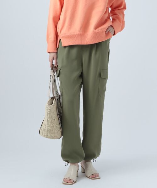 BAYFLOW(ベイフロー)の「カーゴパンツ(パンツ・レディース・アイボリー52/カーキ78/ネイビー88・2(S)/3(M))」の14枚目の写真