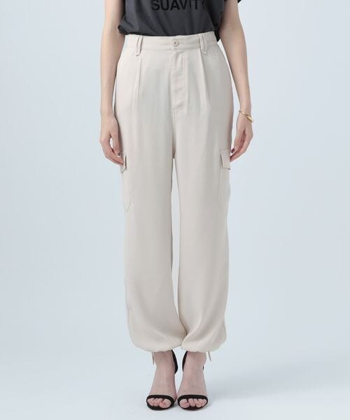 BAYFLOW(ベイフロー)の「カーゴパンツ(パンツ・レディース・アイボリー52/カーキ78/ネイビー88・2(S)/3(M))」の16枚目の写真