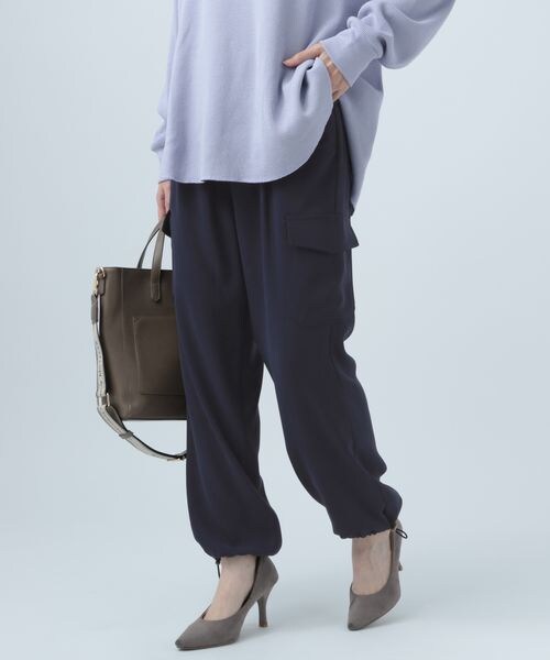 BAYFLOW(ベイフロー)の「カーゴパンツ(パンツ・レディース・アイボリー52/カーキ78/ネイビー88・2(S)/3(M))」の3枚目の写真
