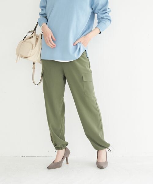 BAYFLOW(ベイフロー)の「カーゴパンツ(パンツ・レディース・アイボリー52/カーキ78/ネイビー88・2(S)/3(M))」の8枚目の写真
