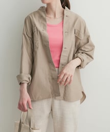 URBAN RESEARCH DOORS | コットンミリタリースタンドシャツ