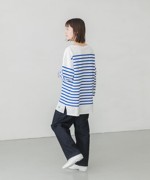 ORCIVAL（オーシバル）の「ORCIVAL BOAT NECK LONG-SLEEVE PULLOVER（その他・レディース・WHITEBLEU/WHTPIRATE・6）」の7枚目の写真