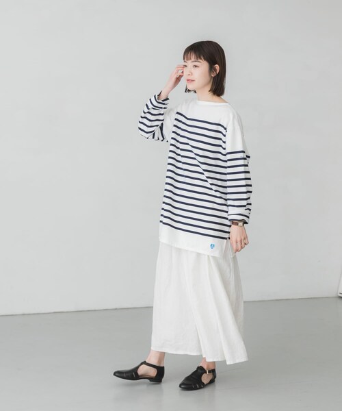 ORCIVAL（オーシバル）の「ORCIVAL BOAT NECK LONG-SLEEVE PULLOVER（その他・レディース・WHITEBLEU/WHTPIRATE・6）」の14枚目の写真
