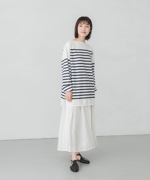 ORCIVAL（オーシバル）の「ORCIVAL BOAT NECK LONG-SLEEVE PULLOVER（その他・レディース・WHITEBLEU/WHTPIRATE・6）」の11枚目の写真