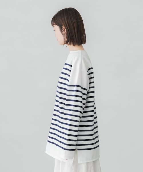 ORCIVAL（オーシバル）の「ORCIVAL BOAT NECK LONG-SLEEVE PULLOVER（その他・レディース・WHITEBLEU/WHTPIRATE・6）」の17枚目の写真