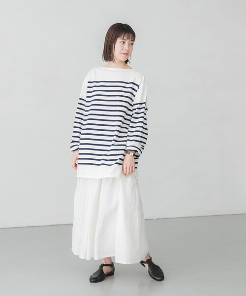 ORCIVAL（オーシバル）の「ORCIVAL BOAT NECK LONG-SLEEVE PULLOVER（その他・レディース・WHITEBLEU/WHTPIRATE・6）」の13枚目の写真