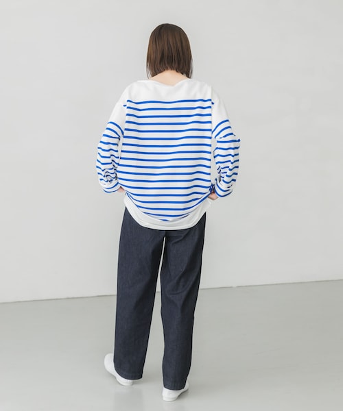 ORCIVAL（オーシバル）の「ORCIVAL BOAT NECK LONG-SLEEVE PULLOVER（その他・レディース・WHITEBLEU/WHTPIRATE・6）」の8枚目の写真