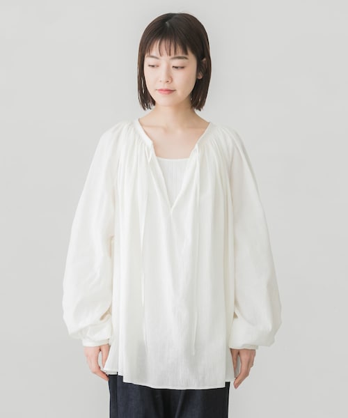 YLEVE（イレーヴ）の「YLEVE COTTON BOIL PEASANT BLOUSE（）」 - WEAR