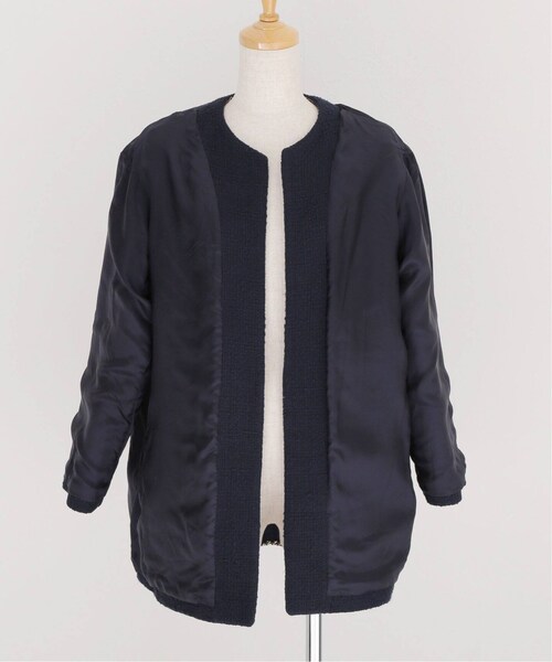 MUSE de Deuxieme Classe chain tweed ブラック MUSE de Deuxieme classe（ミューズデドゥーズィエムクラス）の