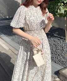 OLIVE des OLIVE | ピンタックバックリボンワンピース(ワンピース)