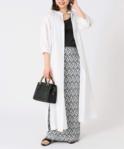 B.C STOCK(ベーセーストック)の「《予約》バンブーハンドルバッグ◆(バッグ・ブラック/(001)/フリー/在庫あり)」の4枚目の写真