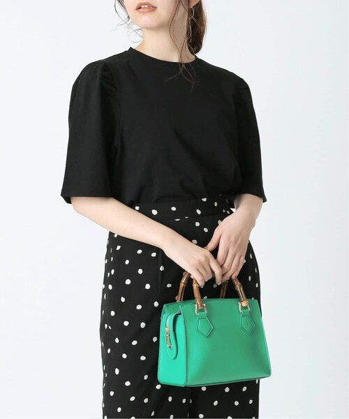 B.C STOCK(ベーセーストック)の「《予約》バンブーハンドルバッグ◆(バッグ・ブラック/(001)/フリー/在庫あり)」の3枚目の写真