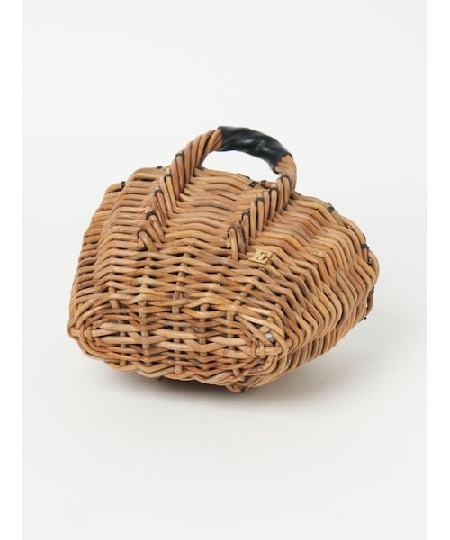 【希少レア】エバゴス チャーム カゴバッグ マルシェ 帽子型 パナマ ボタン 希少レア】エバゴス チャーム カゴバッグ マルシェ 帽子型