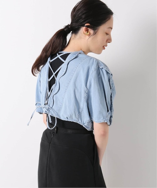 IENA(イエナ)の「【PHOTOCOPIEU/フォトコピュー】CROPPEDトップス(その他・ブラック/36)」の2枚目の写真